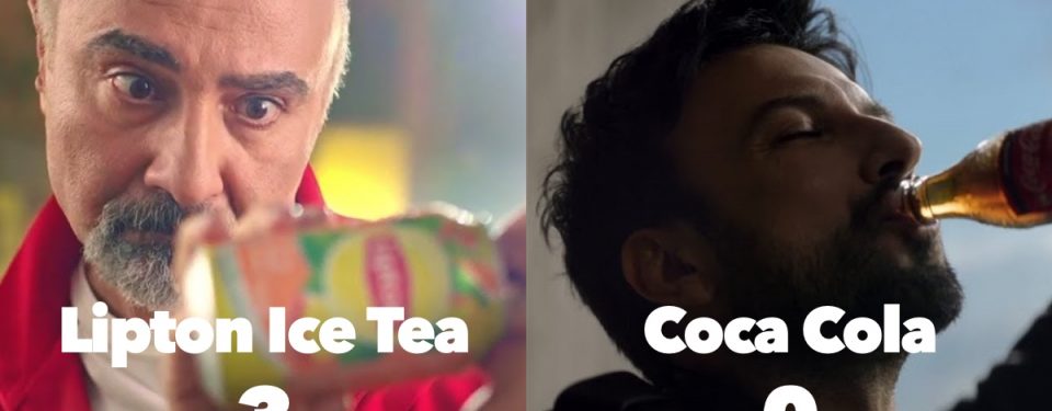 Lipton Ice Tea'nin Coca Cola'ya reklam golü atması